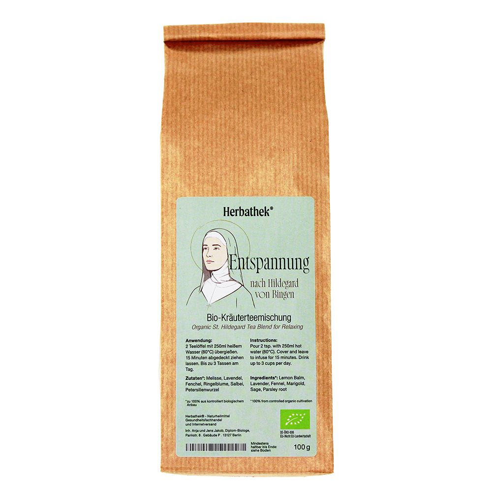 Entspannung, BIO-Kräuterteemischung nach Hildegard von Bingen, bio 100 g, von Herbathek