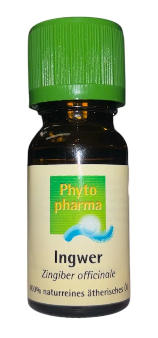 Ätherisches Öl 100% naturrein "Ingwer", 10 ml, von Phytopharma