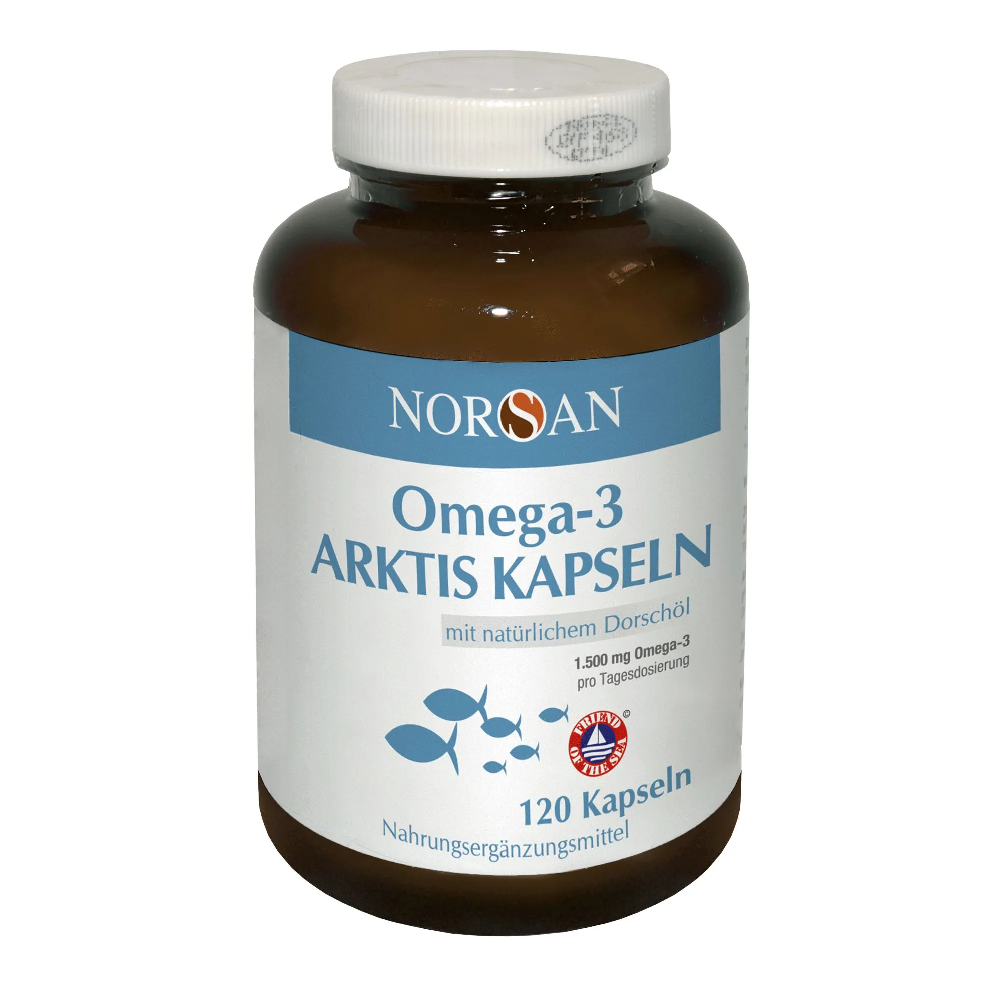 Omega-3 ARKTIS Dorschöl, 120 Kapseln, von Norsan