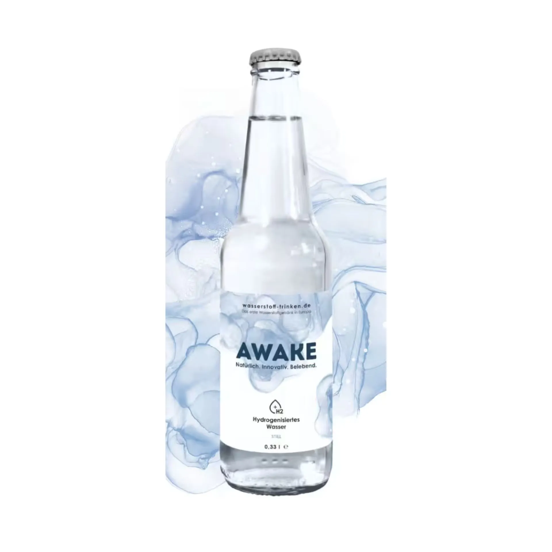 Wasserstoff Wasser, 330 ml Flasche, von AWAKE, 
