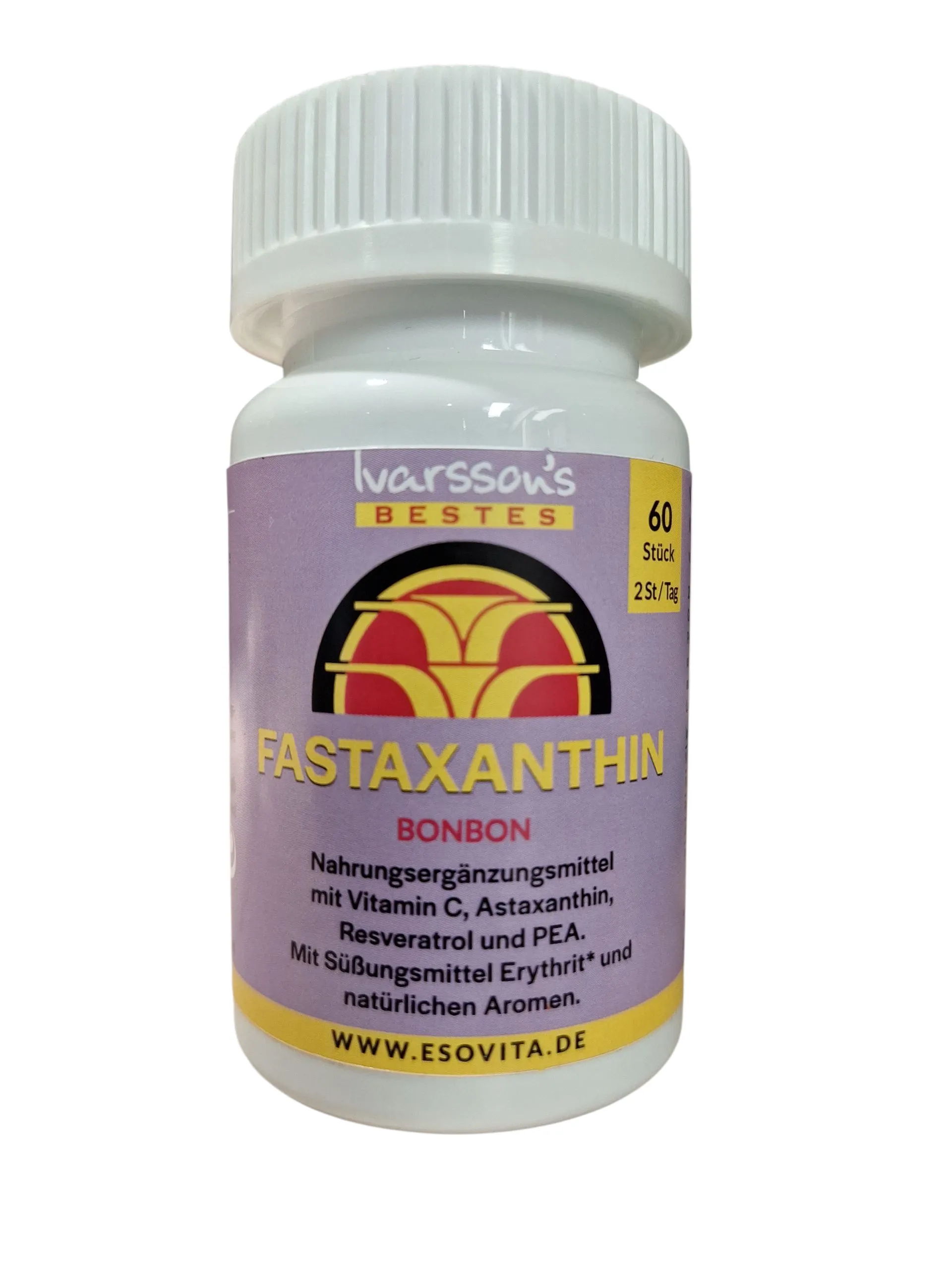Fastaxanthin Bonbon, 60 Stück, von Ivarsson's