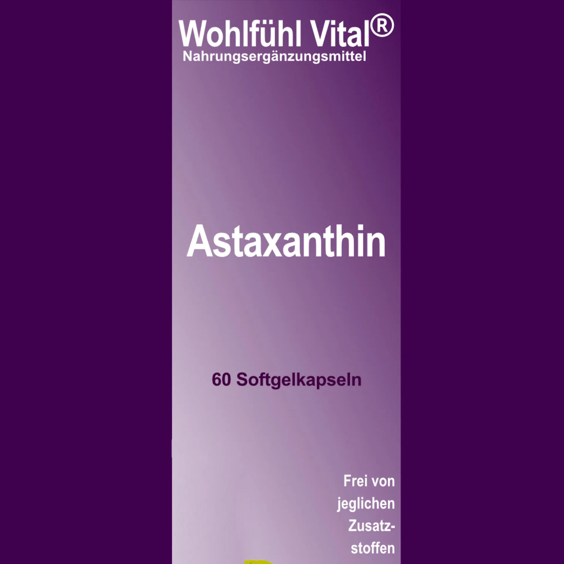 Astaxanthin, 60 Softgelkapseln, von Wohlfühl Vital®