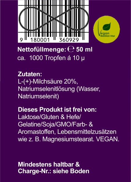 Selen Tropfen, 50 ml, von Wohlfühl Vital®