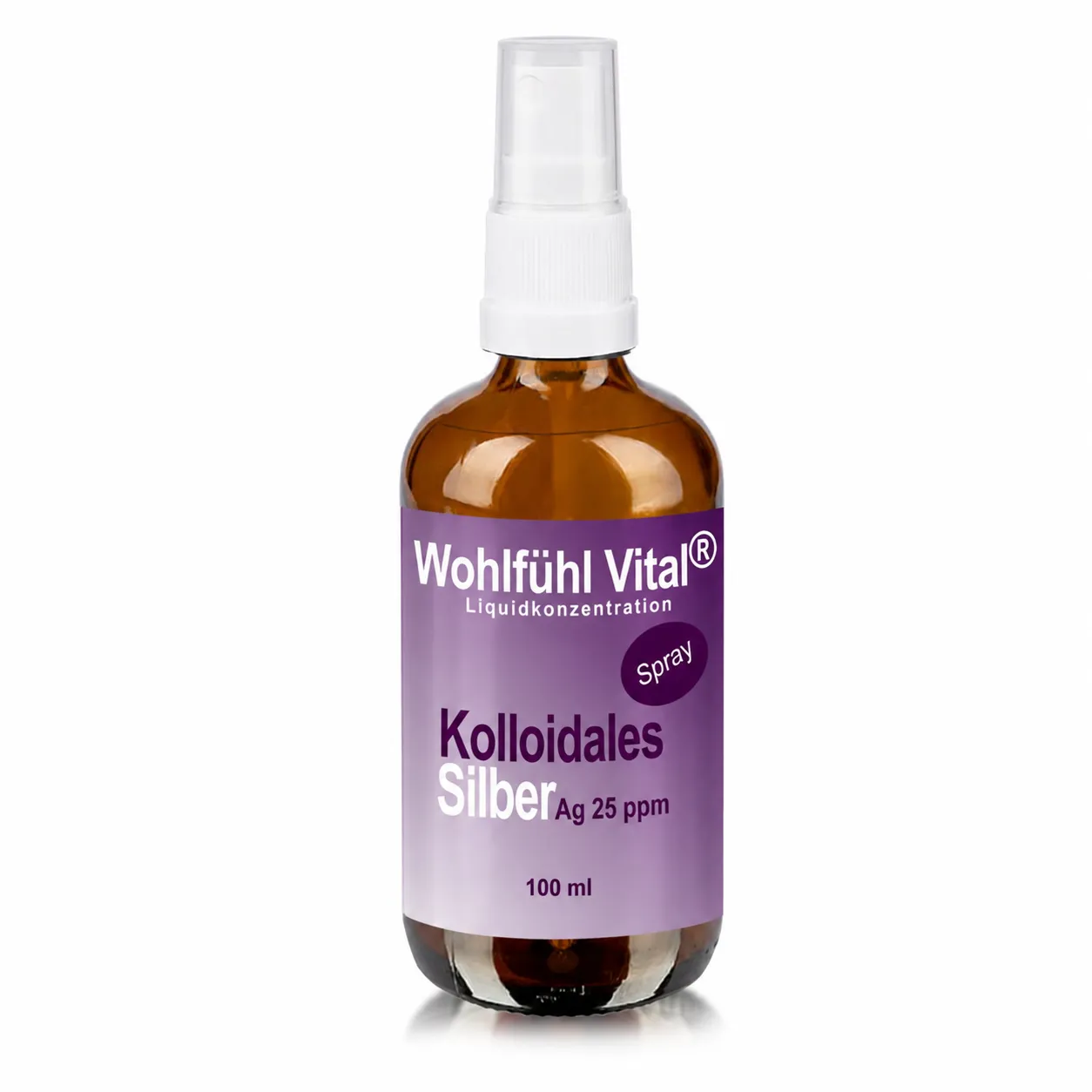 Kolloidales Silber 25 ppm, 100 ml Spray, von Wohlfühl Vital®
