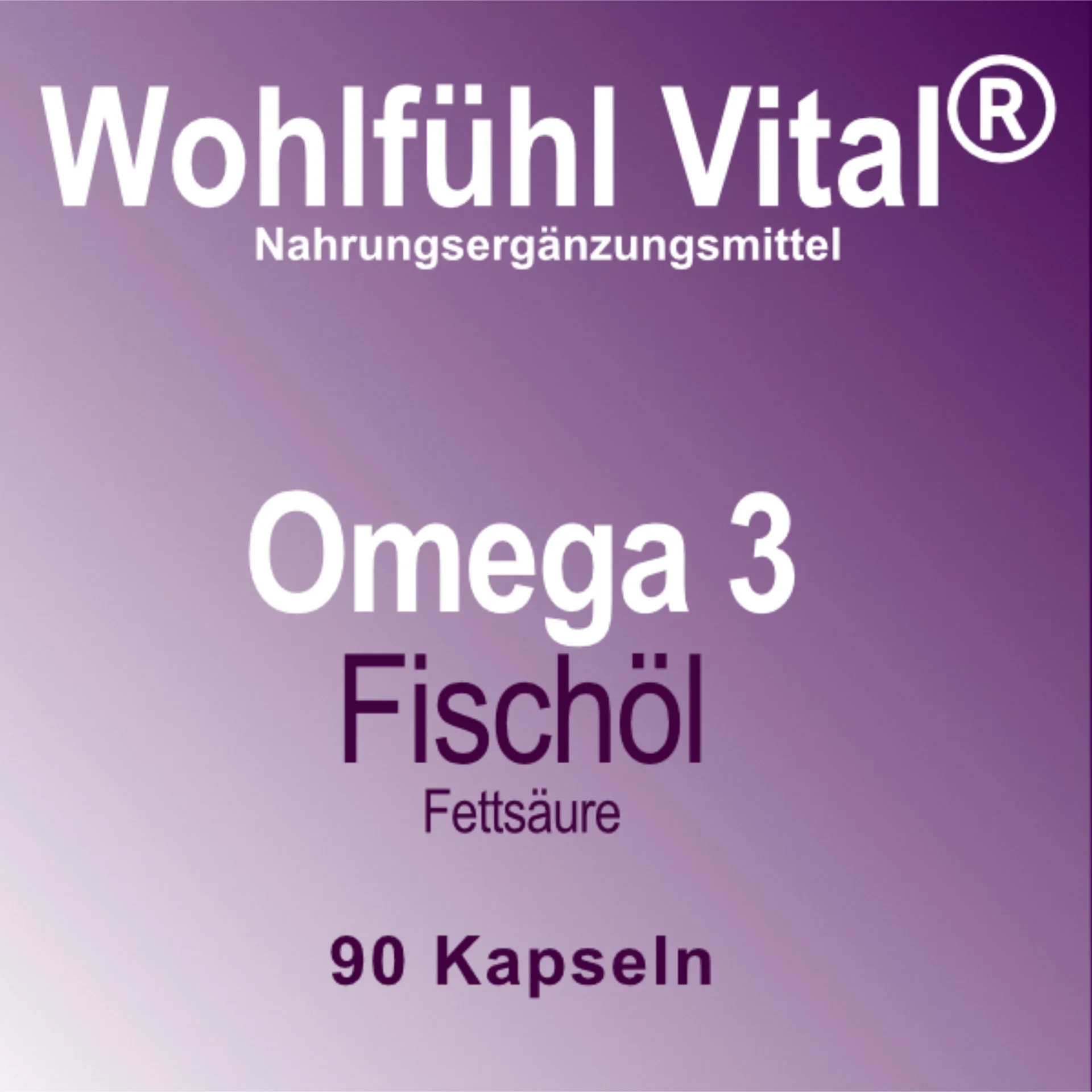 Omega-3, 90 Kapseln im Glas, von Wohlfühl Vital