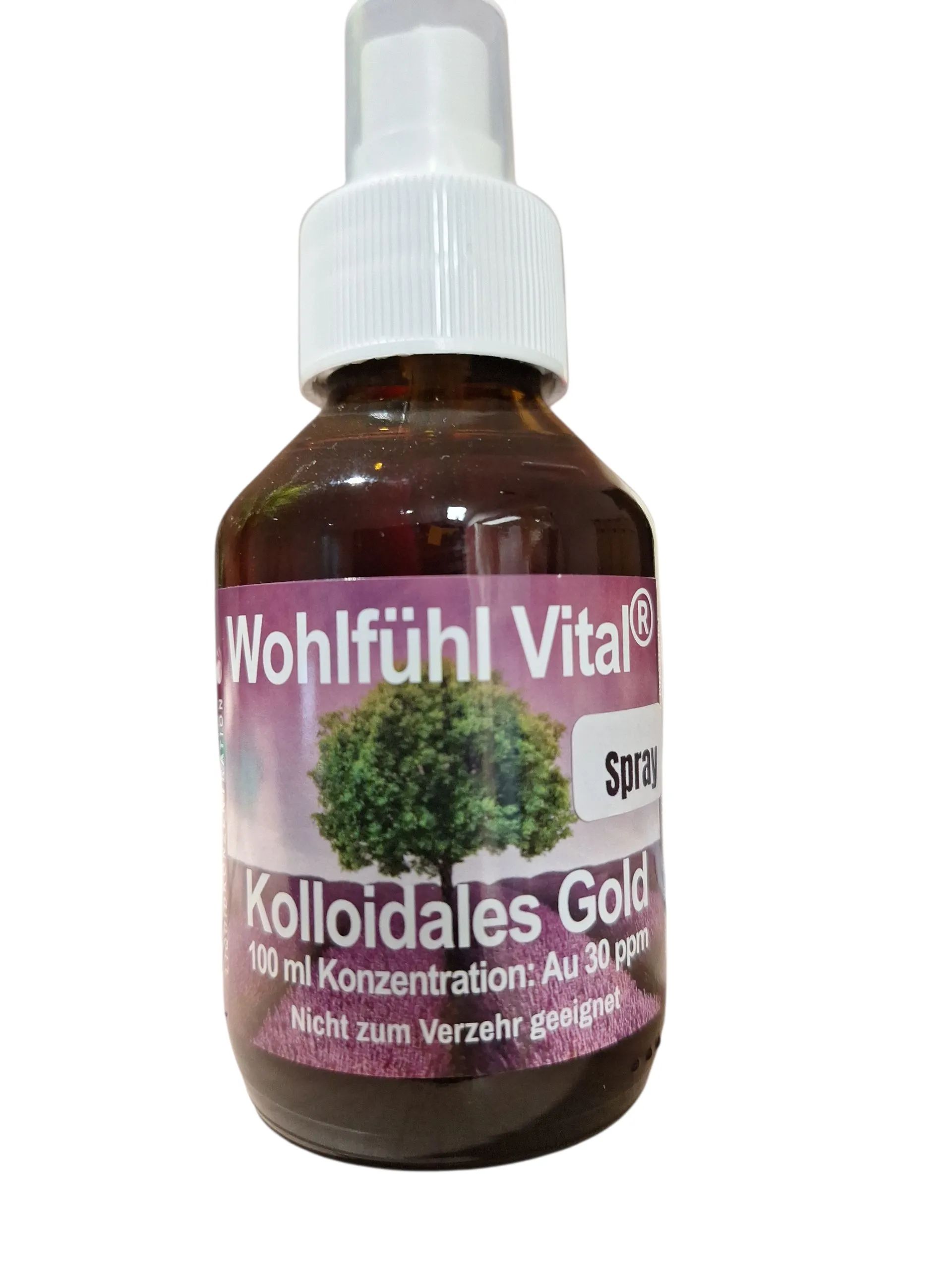 Kolloidales Gold 30 ppm, 100 ml Spray, von Wohlfühl Vital®