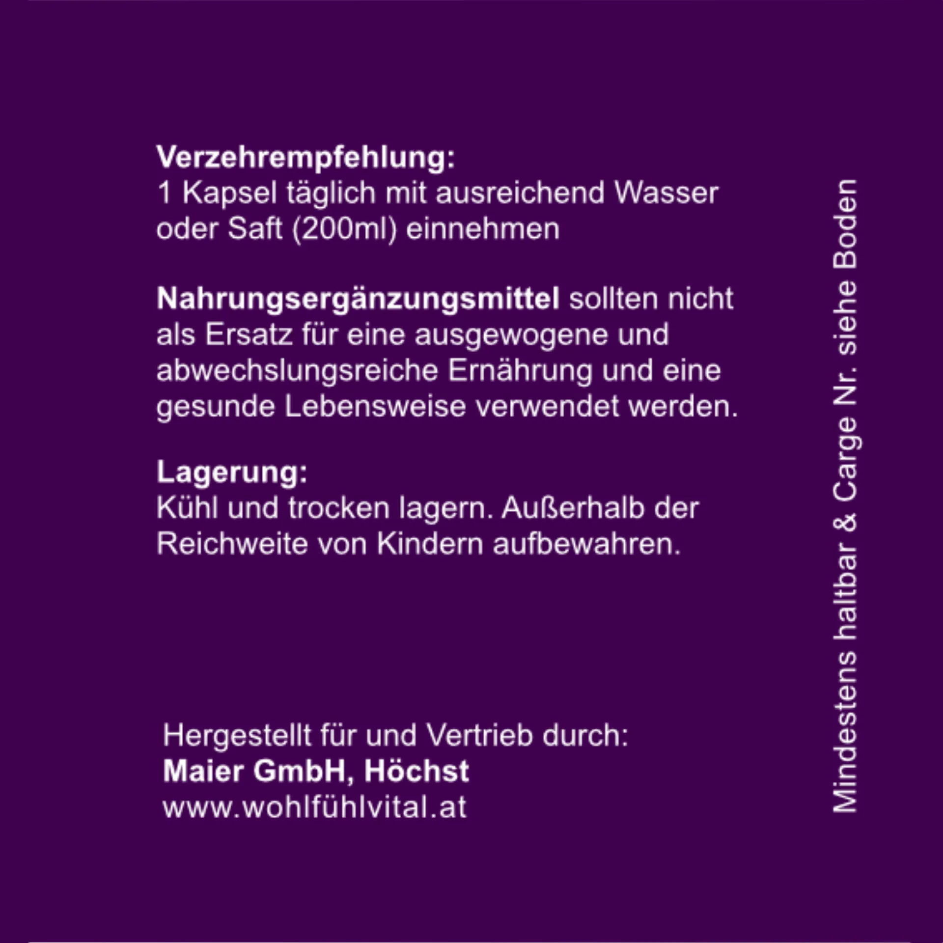 B12 hochdosiert, 60 Kapseln im Glas, vegan, von Wohlfühl Vital®