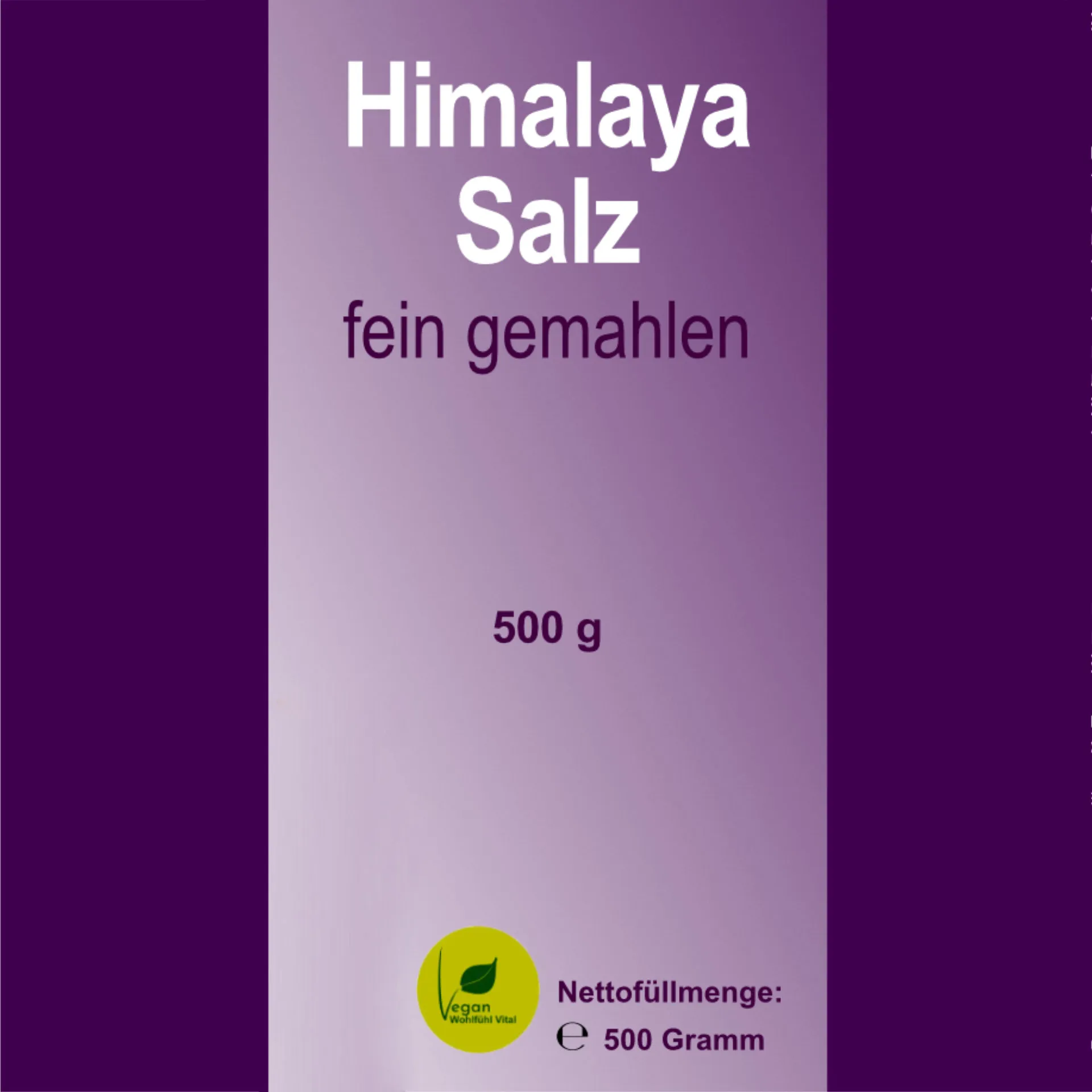 Himalaya Salz, fein gemahlen, 500 g, von Wohlfühl Vital®