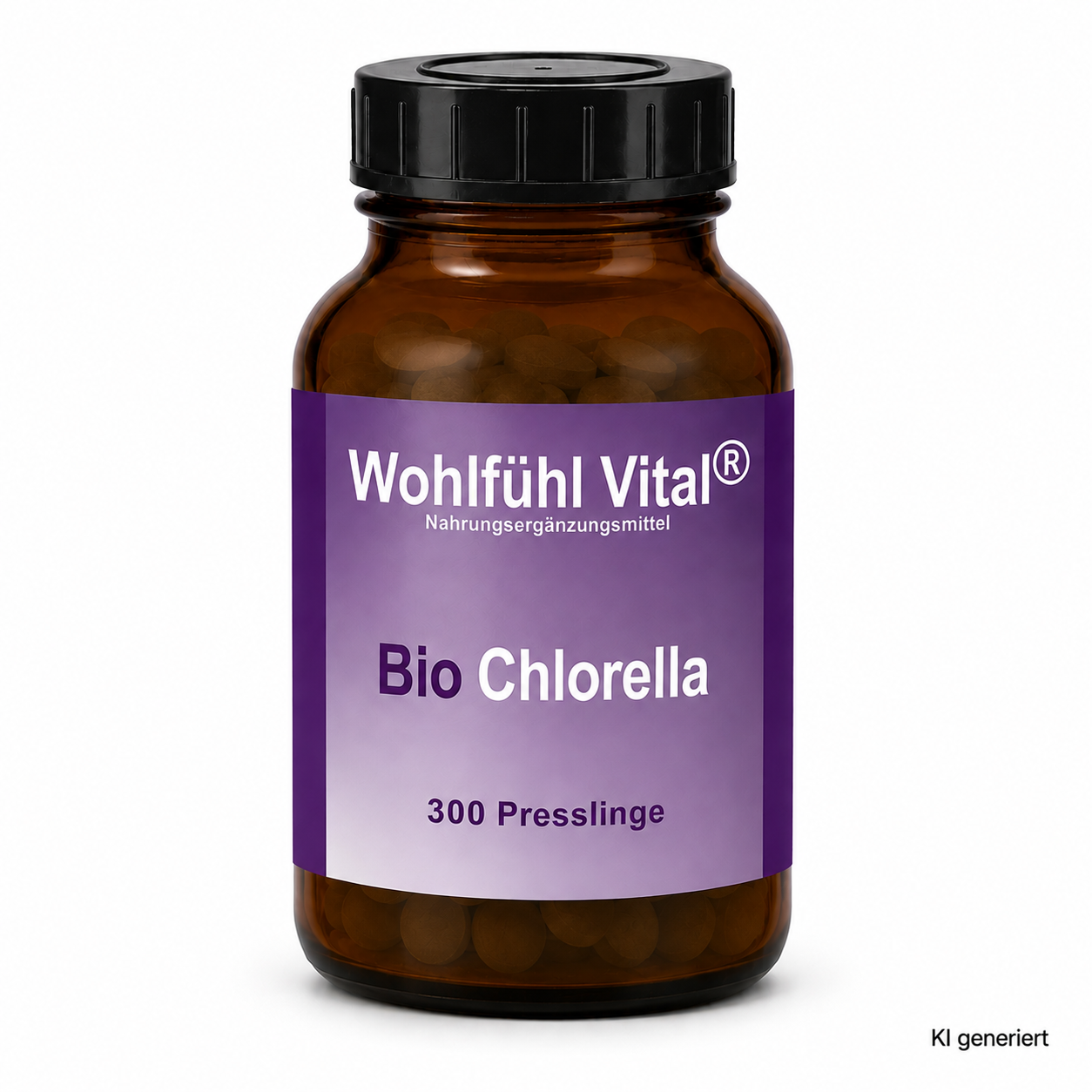 Bio Chlorella, 300 Presslinge im Glas, von Wohlfühl Vital®