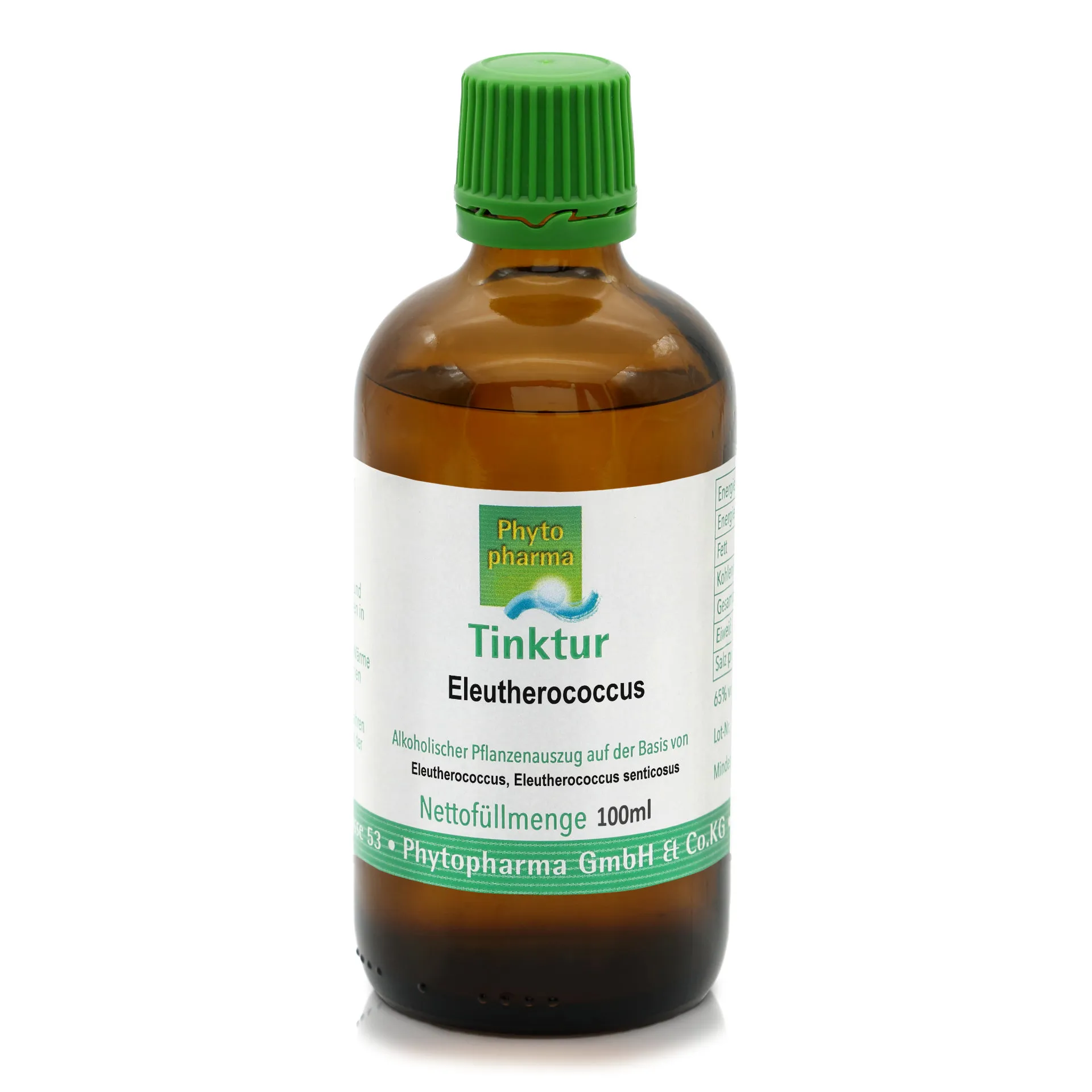 Tinktur "Eleutherococcus" (Eleutherococcus senticosus), 100 ml, von Phytopharma