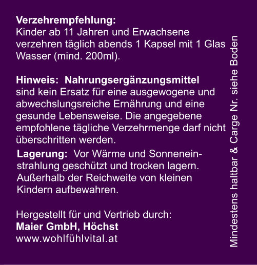 Zink Selen, 90 vegane Kapseln im Glas, von Wohlfühl Vital®
