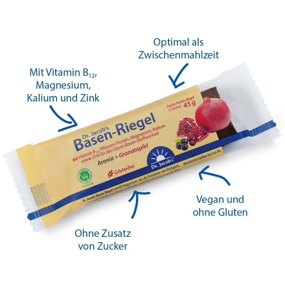 Basen-Riegel, 45 g, von Dr. Jacob's