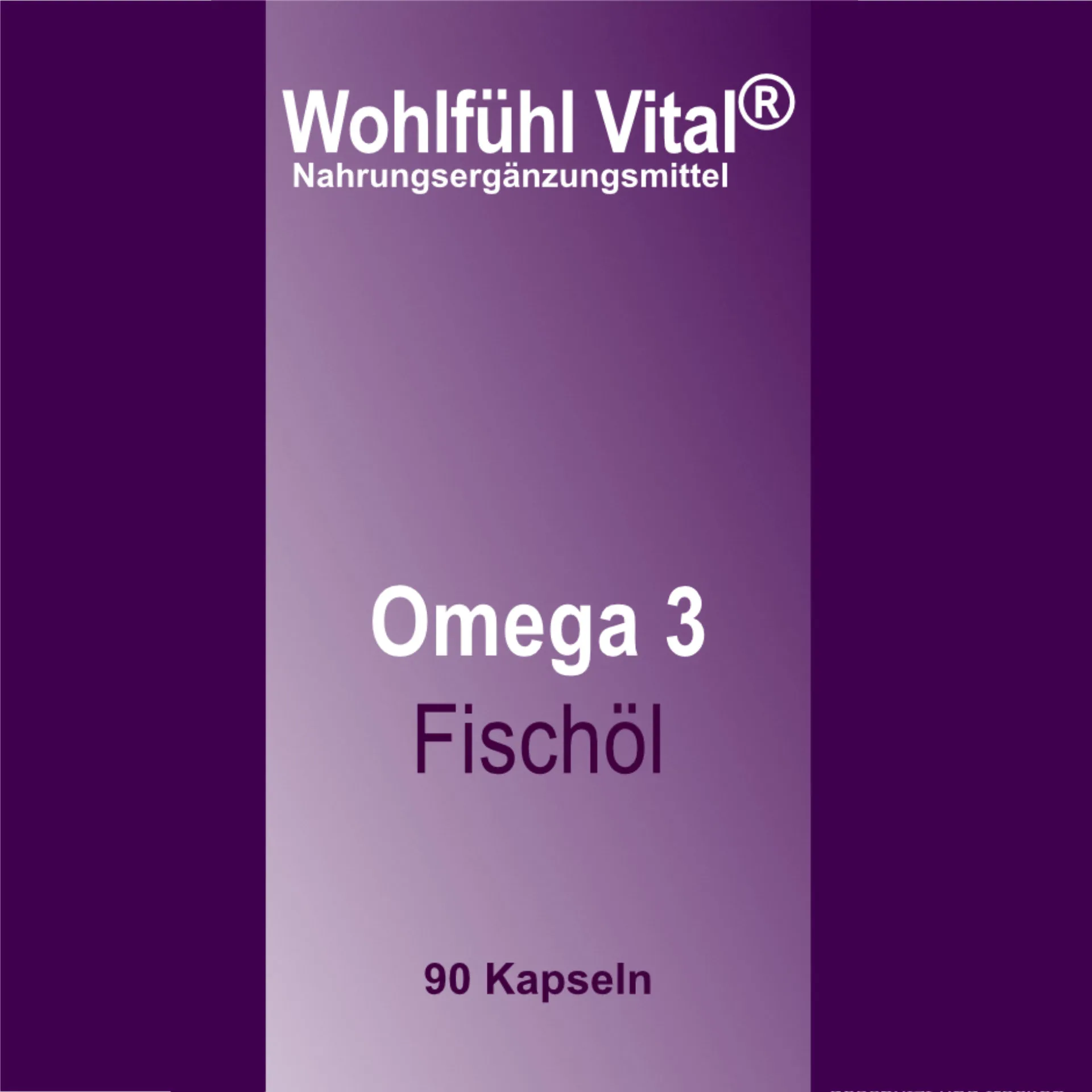 Omega-3, 90 Kapseln Nachfüllpackung, von Wohlfühl Vital