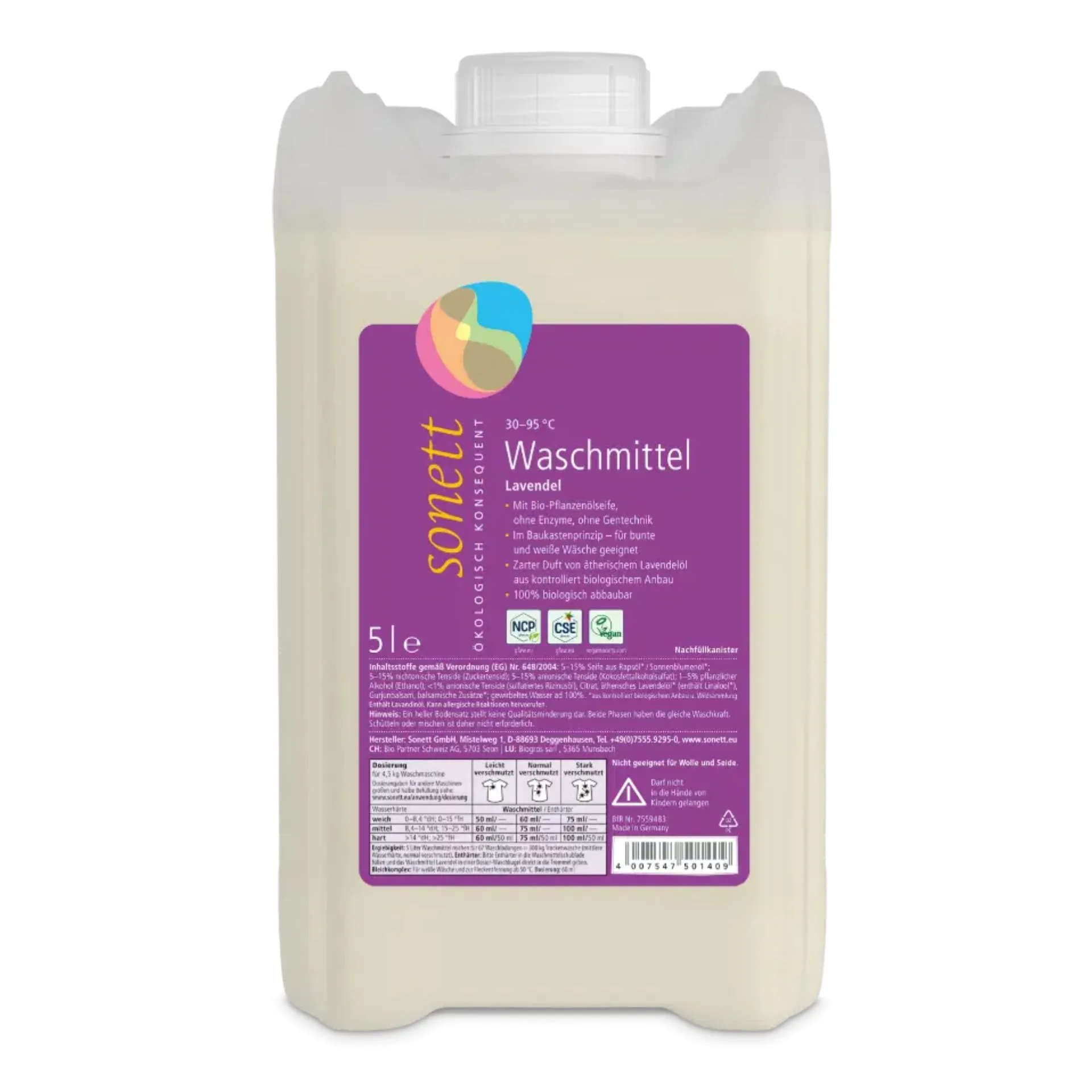 Waschmittel "Lavendel", 5 l, von Sonett