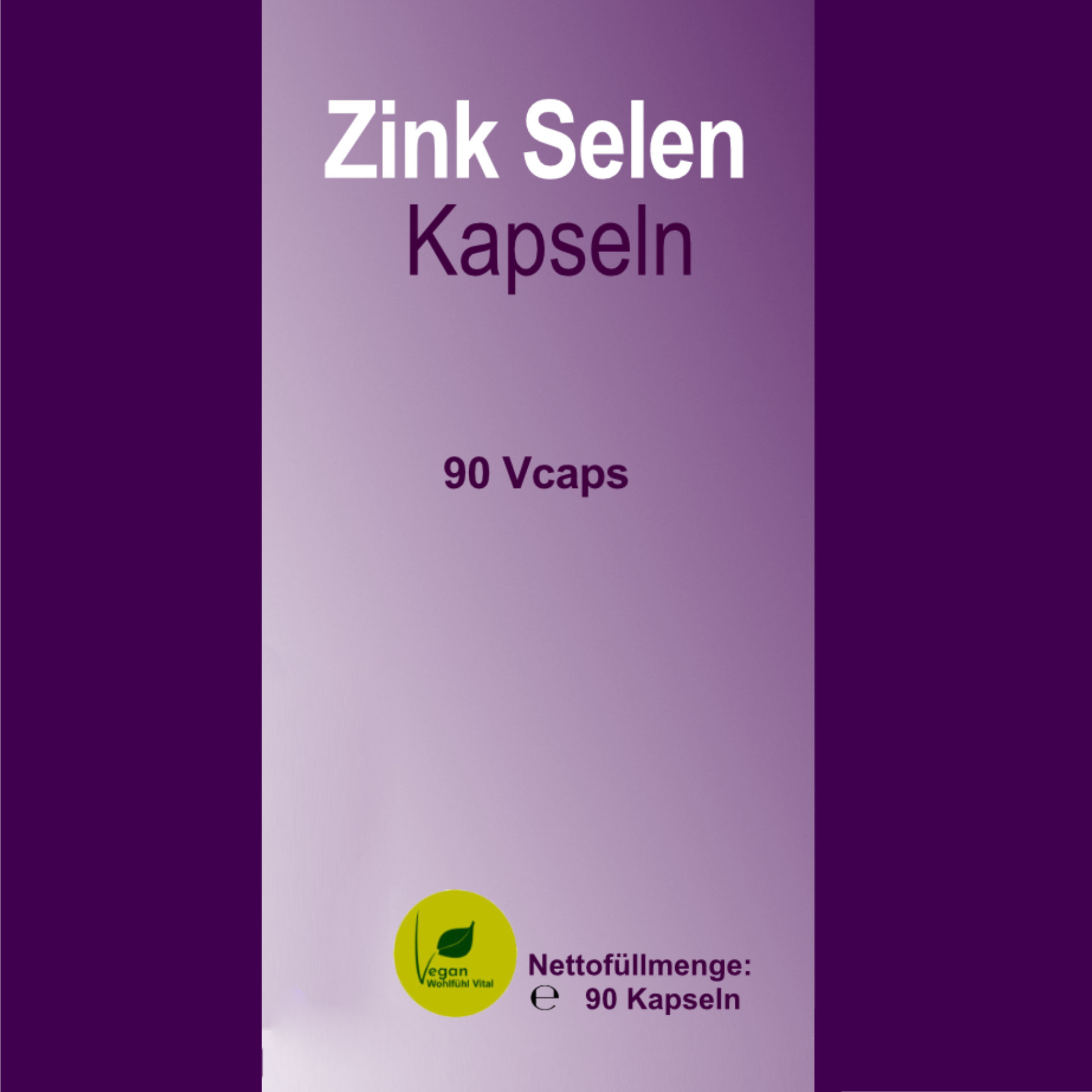 Zink Selen, 90 vegane Kapseln, Nachfüllpackung, von Wohlfühl Vital®