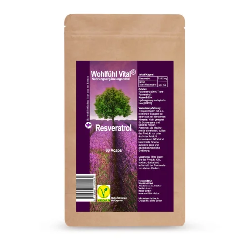 Resveratrol, 60 Kapseln, von WohlfühlVital