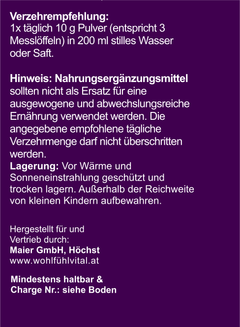 Aminosäuren Pulver, 300 g, von Wohlfühl Vital®