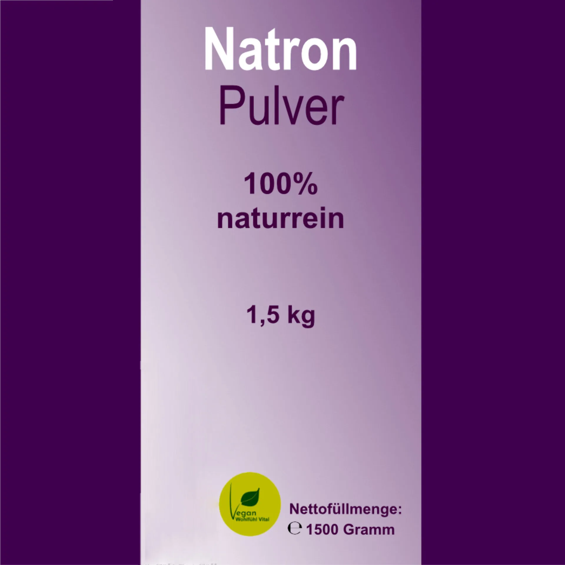 Natron Pulver, 1,5 kg, von Wohlfühl Vital®