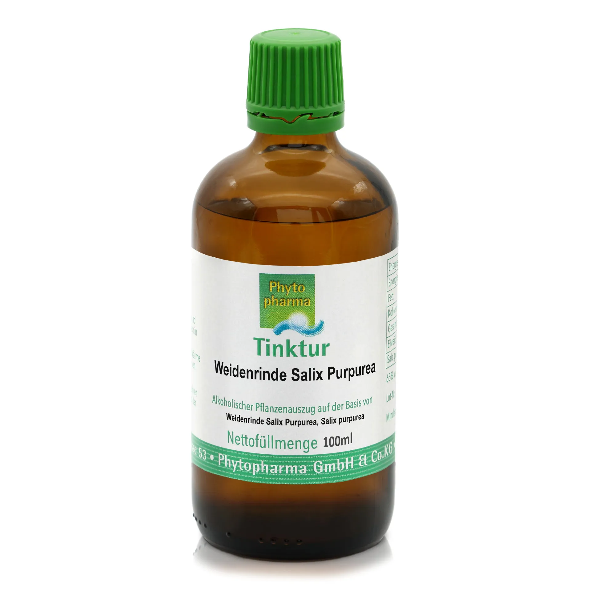 Tinktur "Weidenrinde" (Salix alba), 100 ml, von Phytopharma