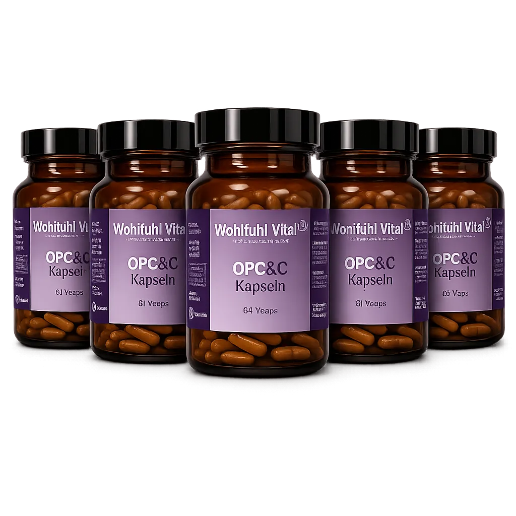 OPC&C, 5er Aktion, á 60 Kapseln im Glas, statt 130€ nur 117€, von Wohlfühl Vital