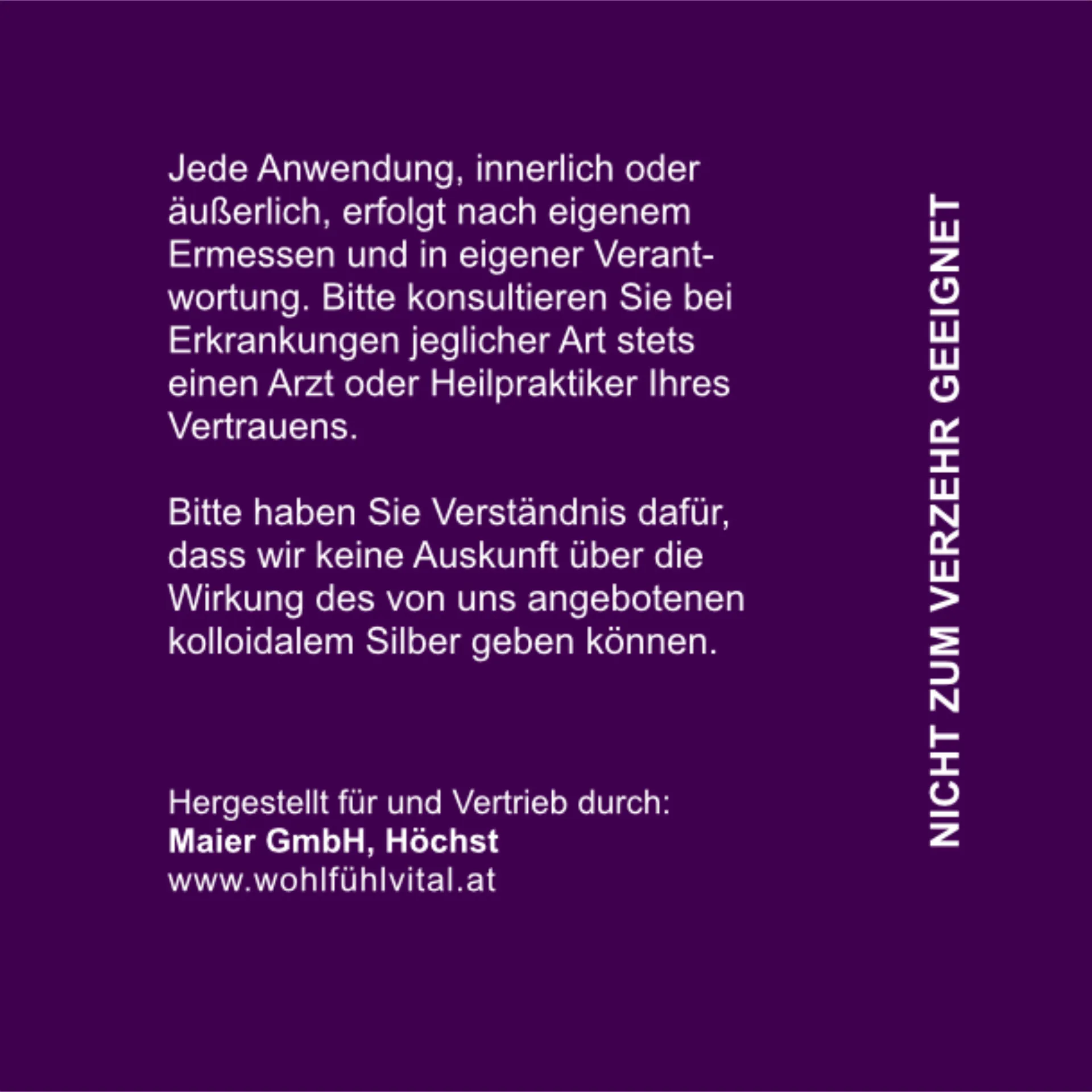 Kolloidales Silber 25 ppm, 100 ml Spray, von Wohlfühl Vital®