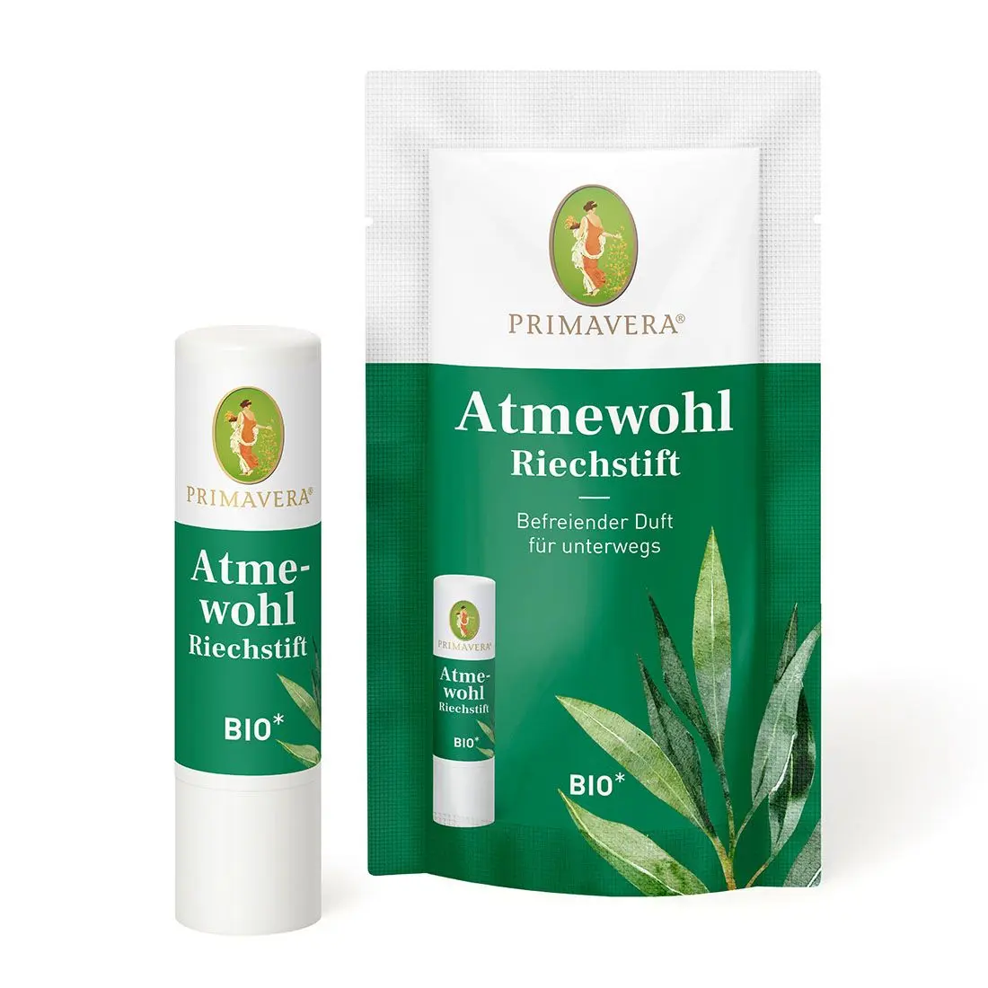 Atmewohl Riechstift BIO, 0,8 ml, von Primavera